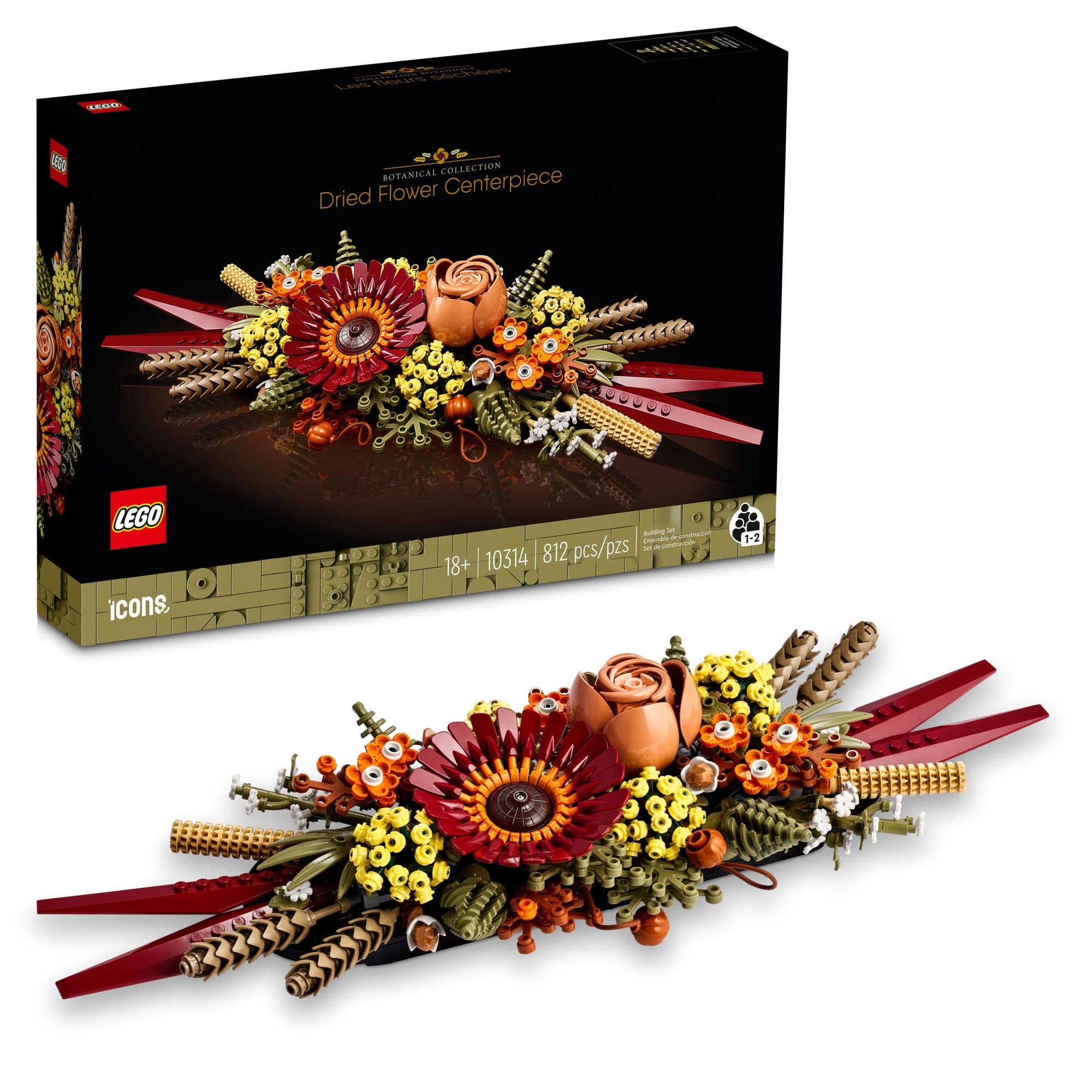 LEGO Botanical Collection - Dried Flower Centerpiece - 812pcs